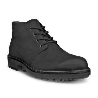 【ecco】METROPOLE OSLO 都會奧斯陸系列防水皮革正裝鞋 男鞋(黑色 55020402001)