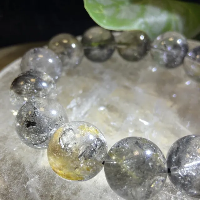 【Cozy 世界水晶原礦與茶】黑黃閃靈 16mm+ 21-4(可平衡凈化七輪 轉化負能量)