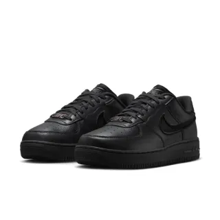 【NIKE 耐吉】運動鞋 休閒鞋 女鞋 W AIR FORCE 1 DANCE 全黑 皮革 低筒 AF1(FJ7409001)