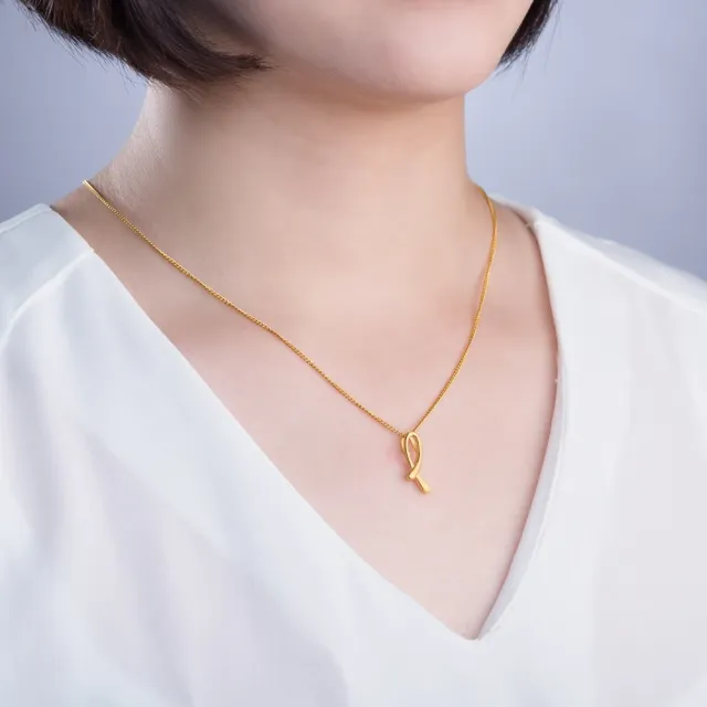 【Just Gold 鎮金店】圓夢 黃金吊墜(不含鍊)