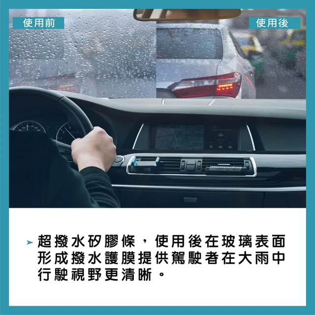 【雨盾】超撥水鍍膜三節式矽膠雨刷14~26吋(100%日本矽膠/台灣製/奈米石墨撥水鍍膜)