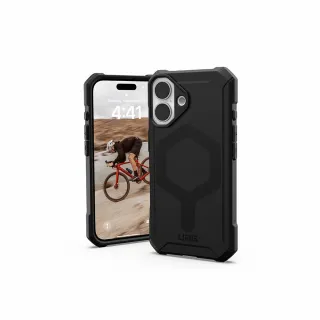 【UAG】iPhone 16 磁吸耐衝擊輕量保護殼-黑(支援MagSafe無線充電)