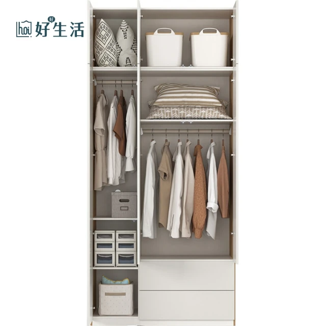 hoi! 好好生活 預購60天★林氏木業椰子糖系列四門衣櫃組