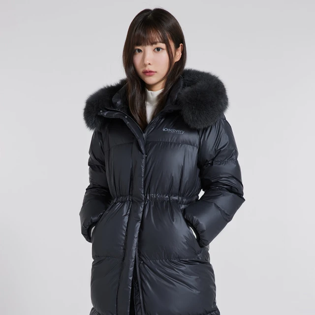 Discovery ExpeditionDiscovery Expedition 女版鵝絨長外套(DWDJ9A046-BKN)