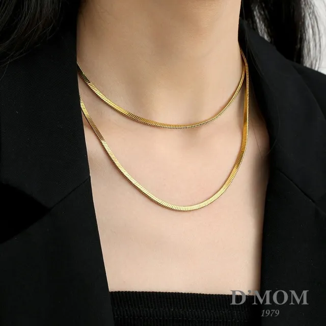 【DMOM】時尚高級蛇骨毛衣鏈(加長版)