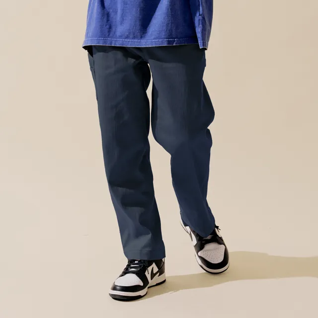 【plain-me】男女款 吸濕排汗直筒畫家長褲 PLN1803-232(黑 灰 卡其 寬褲 褲子 長褲 休閒褲)