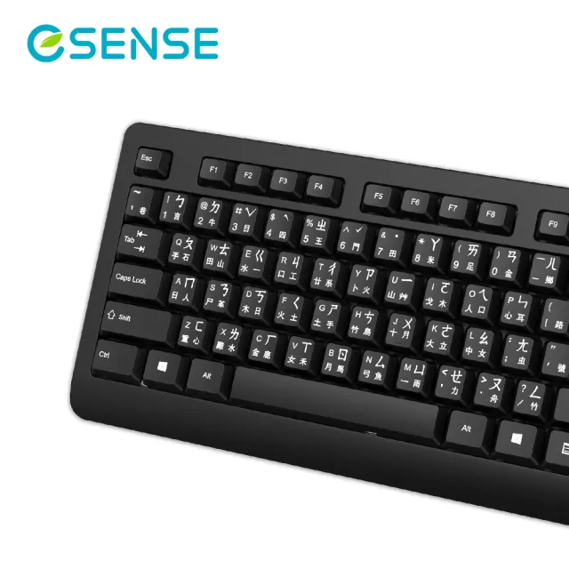 【ESENSE 逸盛】S5655 注音大字體標準鍵盤