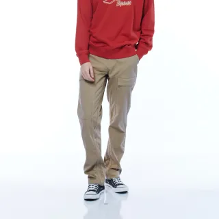 【JEEP】男裝 率性百搭口袋剪裁長褲(卡其色)