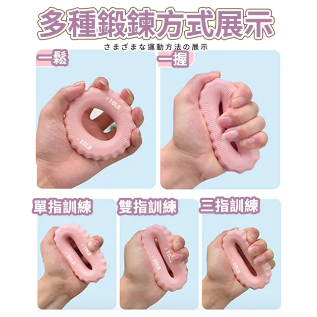 【ENDER SPORT】10/20/30/40/50/60LB 握力圈 握力器 握力訓練 手部訓練(握力圈 握力器 握力訓練 手部訓練)