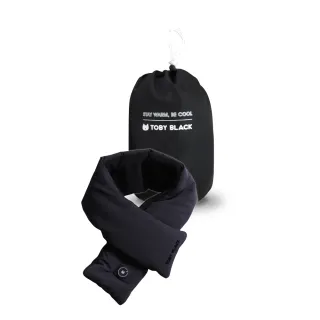 【TOBY BLACK】發熱圍巾/發熱眼罩/發熱枕禮盒_經典黑豪華組(館長推薦-附耐熱袋+禮盒紙袋)