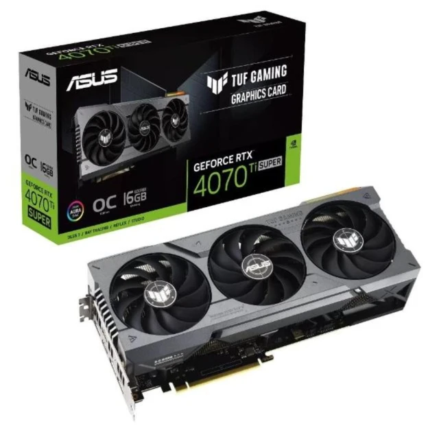 ASUS 華碩 RTX4070TiS+R7-5700X3D★TUF Gaming GeForce RTX4070 Ti SUPER 16GB GDDR6X OC顯示卡(卡+U)