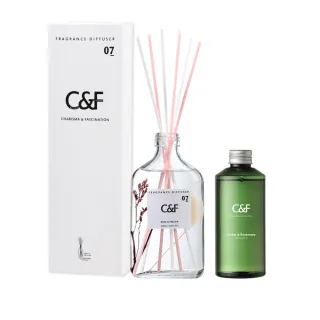 【C&F香研所】花園、孚日精油擴香組200ml+補充罐200ml(擴香瓶*1+補充瓶200ml*1)