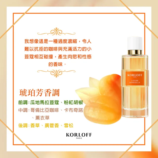 【Korloff】感官媚惑系列-挑逗誘惑女性淡香精100ml(專櫃公司貨)
