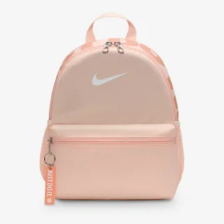 【NIKE 耐吉】小後背包 童包 運動包 書包 旅行小包 Y NK BRSLA JDI MINI BKPK 粉橘 DR6091-664