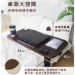 【aka】坐站兩用 多功能移動升降邊桌 H形 80x40cm(辦公桌/床邊桌/工作桌/邊桌/懶人桌)
