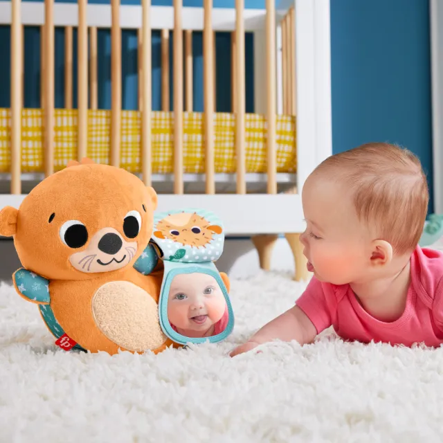 【Fisher price 費雪】二合一搖搖水獺(寶寶安撫/嬰兒玩具/彌月禮/新生兒)