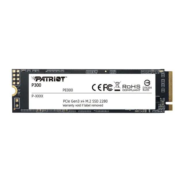 【PATRiOT 博帝】P300 M.2 2280 PCIe Gen3x4 1TB SSD固態硬碟