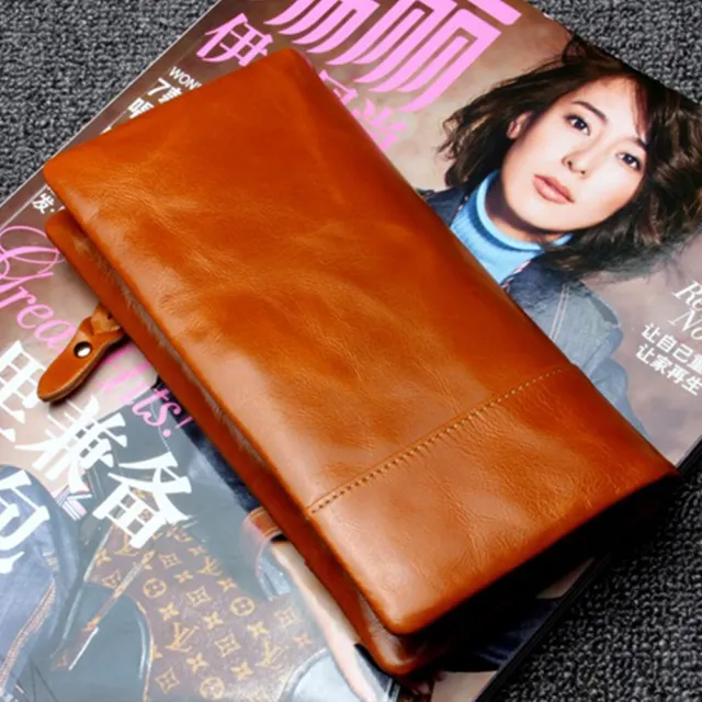 【KT DADA】雙11 皮夾 油蠟牛皮 多卡位 錢包 長夾 皮夾 卡包 皮包 兩折錢包 招財錢包 