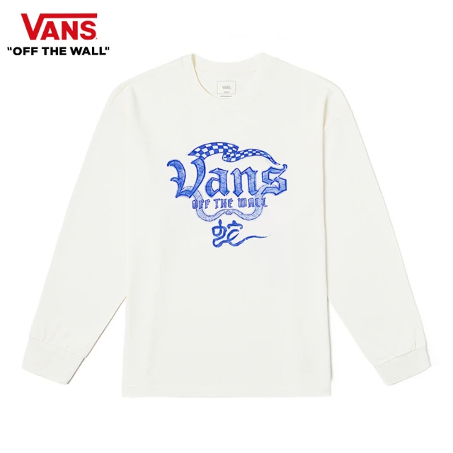 VANS 官方旗艦 蛇年限定系列 男女款米白色長袖T恤