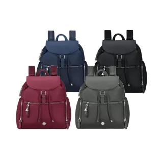 【Samsonite 新秀麗】KARISSA EVO 簡約時尚輕量大容量翻蓋後背包/女包/雙肩包/通勤包/包包(多色可選)