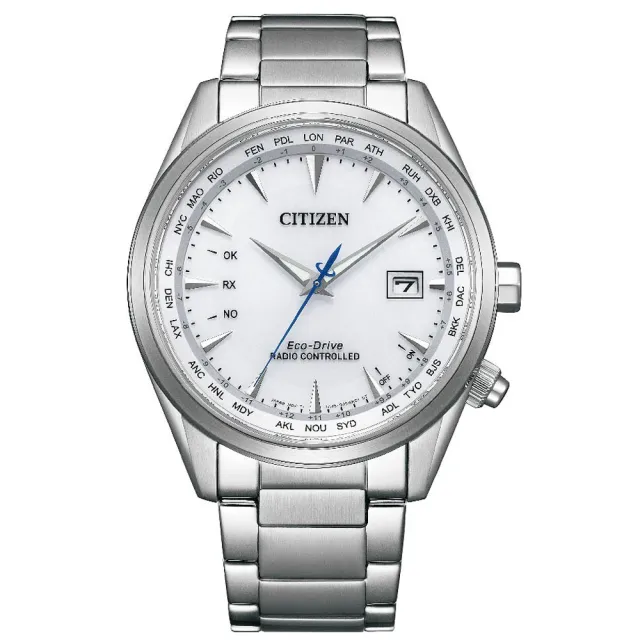 【CITIZEN 星辰】GENTS 五局電波萬年曆光動能抗磁男錶/43mm(CB0270-87A)