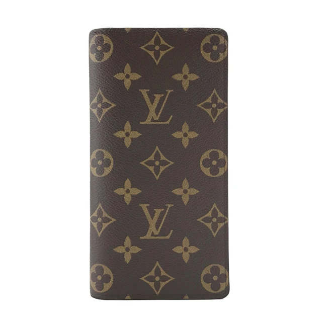 Louis Vuitton 路易威登 Brazza 經典Monogram對開長夾(附原廠紙盒、紙袋)