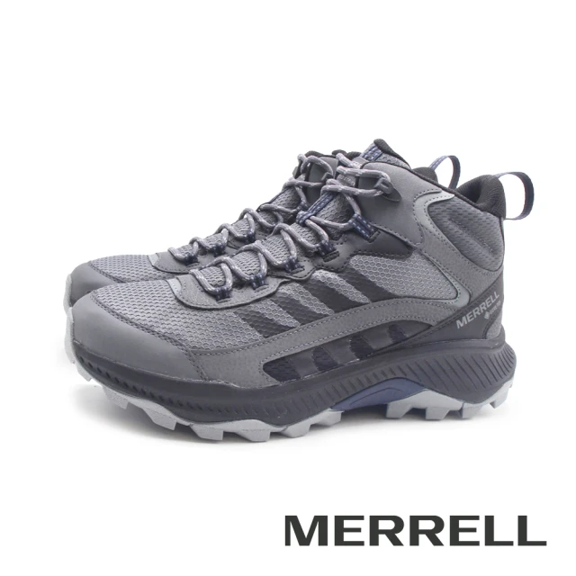 MERRELL 男 SPEED STRIKE 2 MID GTX 中筒防水登山健行鞋 男鞋(鐵灰色)