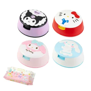 【台隆手創館】日本LEC三麗鷗純水99.9%盒裝濕紙巾-80抽(純水濕紙巾)