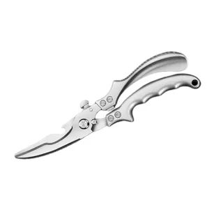 德國式強力不鏽鋼廚房剪刀(雞骨剪 多功能剪刀 鵝魚骨食物剪 料理剪刀 海鮮螃蟹剪 開罐器)