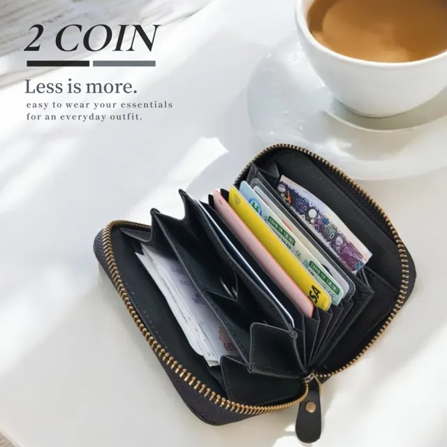 【玩皮工坊】雙11 2COIN頭層牛皮風琴卡位 LH1070 男女通用零錢包(真皮包包 單色選)