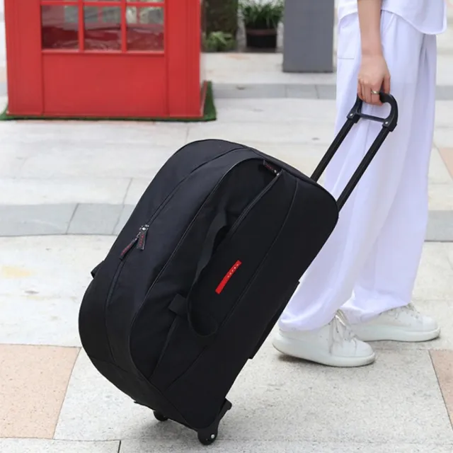【Yurm】雙11 旅行折疊拉桿包 大容量行李袋 防潑水手提袋 出差/旅遊行李收納包(防水包 拉桿袋/