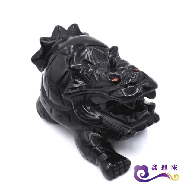 【鑫運來】◎避邪擋煞黑曜龍龜擺件(10cm)