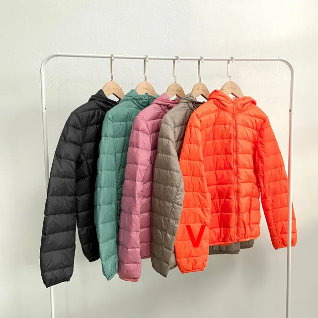 【MYDRESS】輕薄時尚鴨絨連帽外套