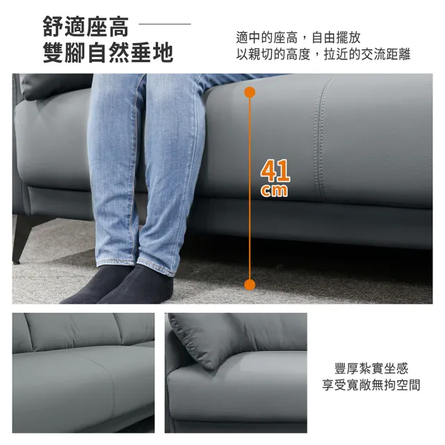 【ASSARI】L型湯瑪斯機能沙發(附抱枕)