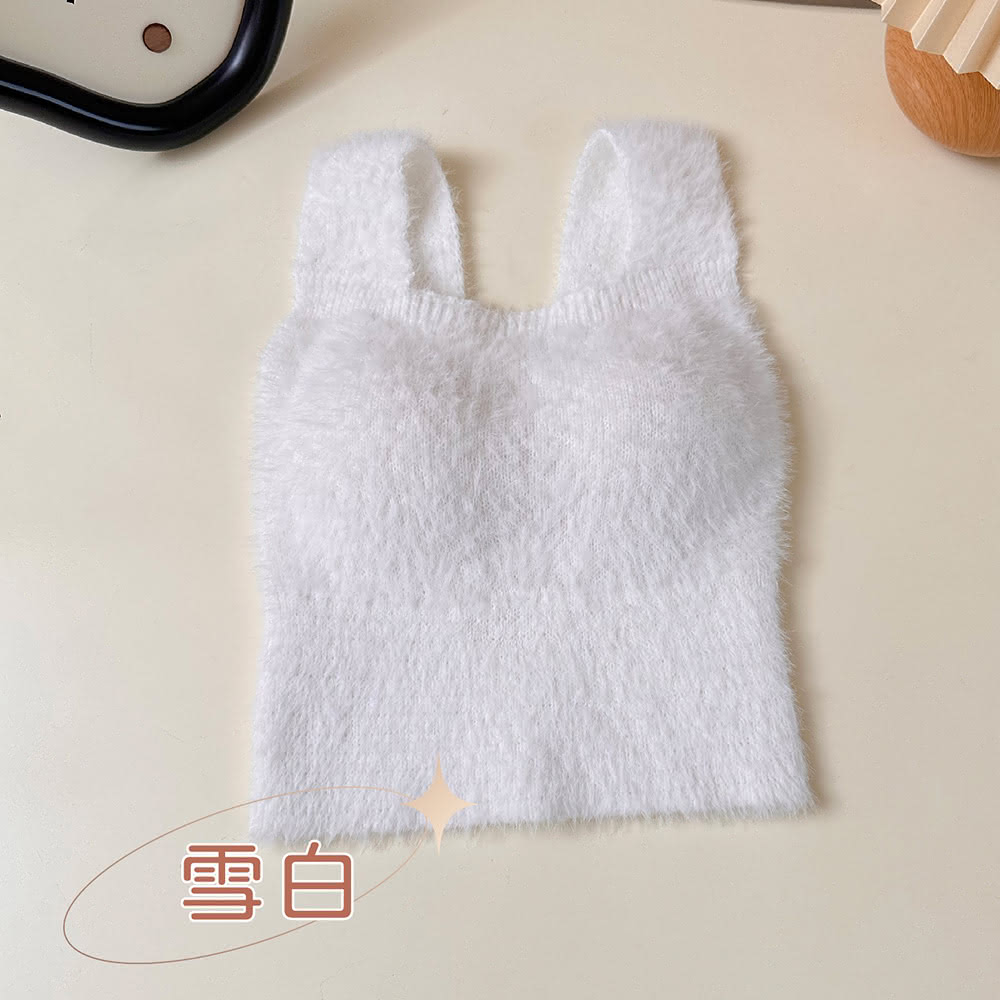 【CHANMODE 香茉】暖暖再升級寶寶絨感背心 BRA TOP