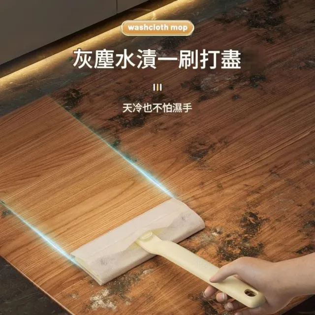 【CHYUNYAO】多功能迷你洗臉巾小拖把 2入組(萬用拖把 手持拖把 衛浴/牆面/鏡面/縫隙清潔)
