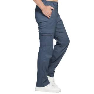 【戶外趣】男薄款耐磨9口袋防潑水彈性防曬長褲(HPM001S 鐵灰)