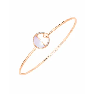 【Just Diamond】鎮金店 18K玫瑰金 粉色浪漫 鑽石手環