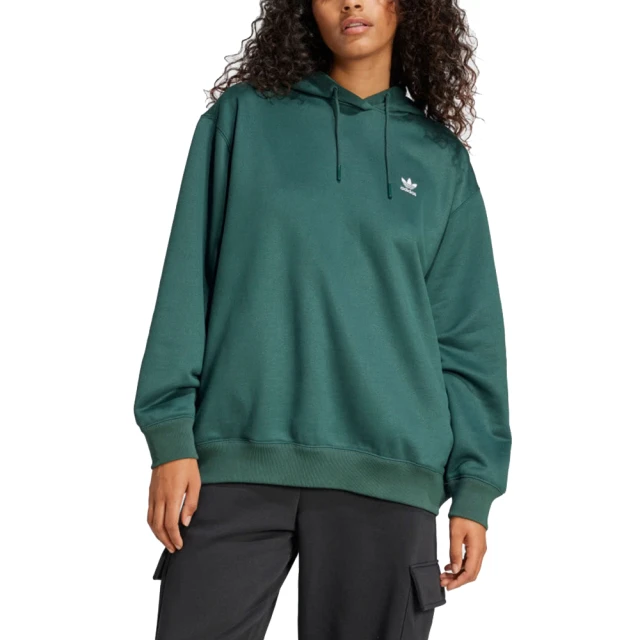 adidas 愛迪達 TREFOIL HOODIEO 連帽長袖上衣 女 - IY4703