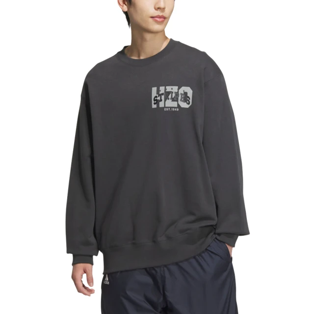 adidas 愛迪達 CLG SWEATSHIRTS 圓領長袖上衣 男 - JG8553