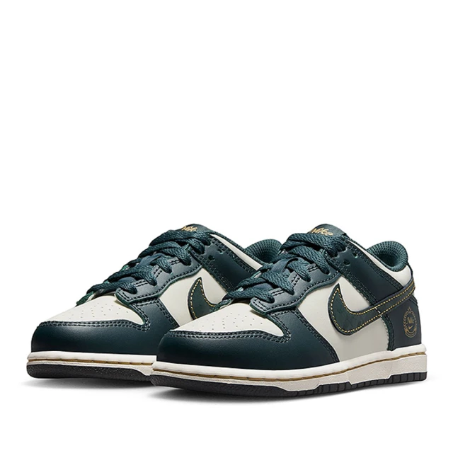 NIKE 耐吉 運動鞋 童鞋 中童 兒童 DUNK LOW PSE 白綠 FB9108-301