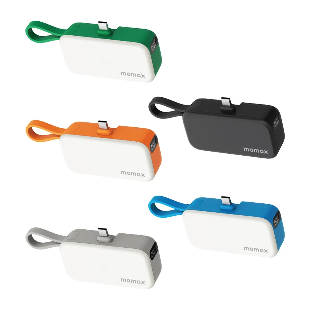 【Momax】IP130TW 1-Power Mini 5000mAh 迷你帶線行動電源