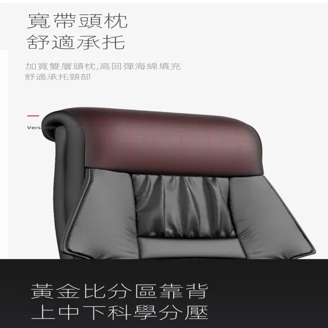 【耐家旗艦店】135度半平躺老闆椅 沙發椅 按摩椅 電腦椅(雙層加厚/椅背加高/附擱腳墊/座椅加寬/預售15天)