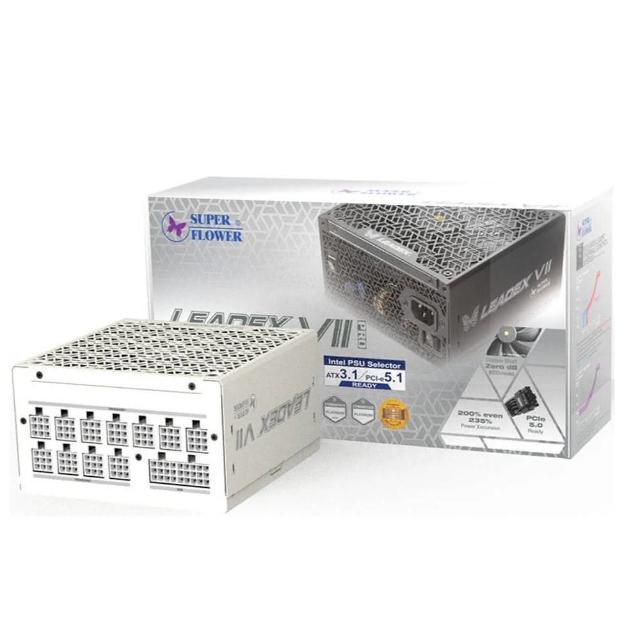 【SUPERFLOWER 振華】LEADEX VII PRO 白金 1200W 白色(白殼/ATX3.1/PCI5.1/1200瓦/白金牌全模/10年保固)