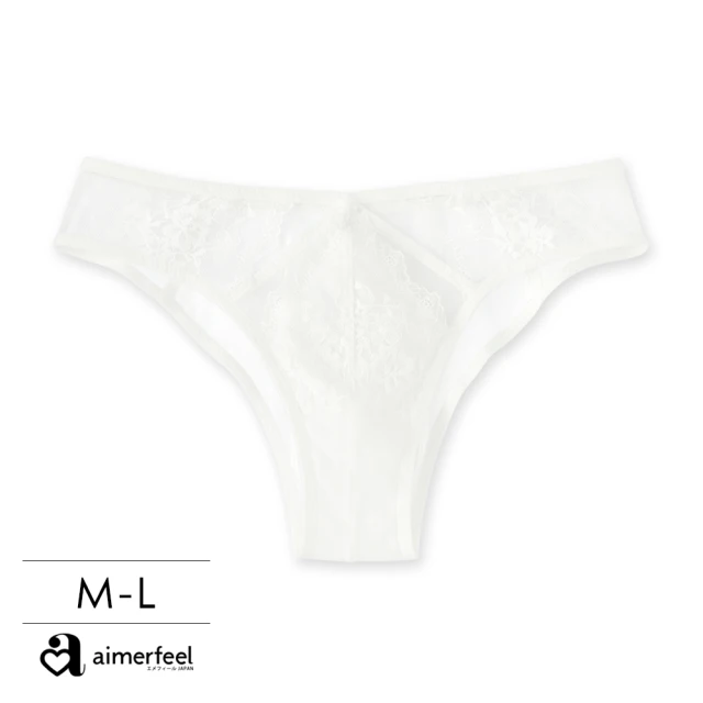 aimerfeel 單品內衣薄紗蕾絲超盛內衣-米白色(110