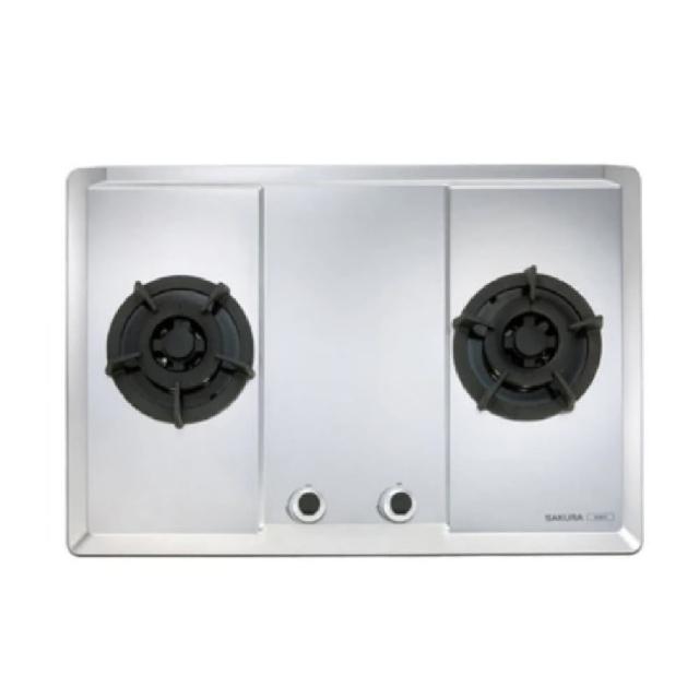 【SAKURA 櫻花】二口大面板易清檯面爐G2623S(原廠安裝)