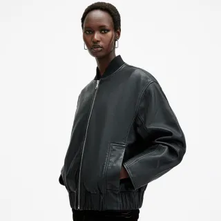 【ALLSAINTS】YARA 羊皮寬鬆飛行員外套皮衣 W074LB(舒適版型)