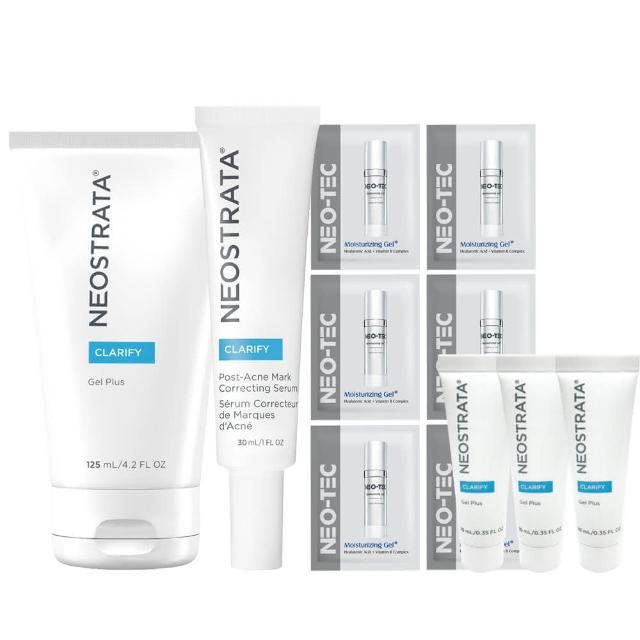 【NeoStrata 妮傲絲翠】果酸驅黑抗油組（四重擊黑精華+果酸深層保養凝膠）(贈果酸凝膠10mlX3+試用包X6)
