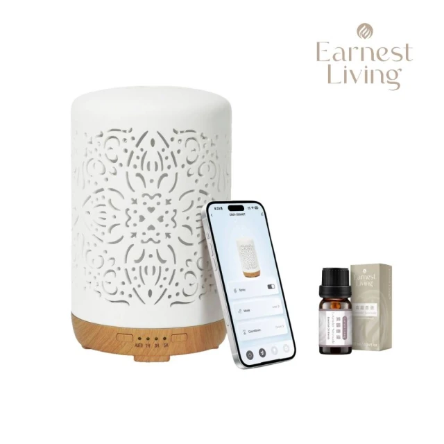 hoi!LAB hoi超音波燭光氛圍水氧機+精油20ml*2