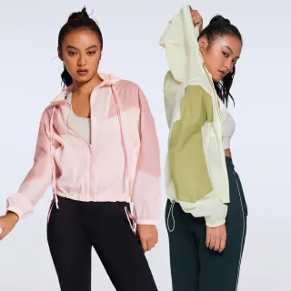 【YUANDONGLI 元動力】-O 撞色拼接抽繩防曬連帽運動外套(兩色；S-L；4223134901)